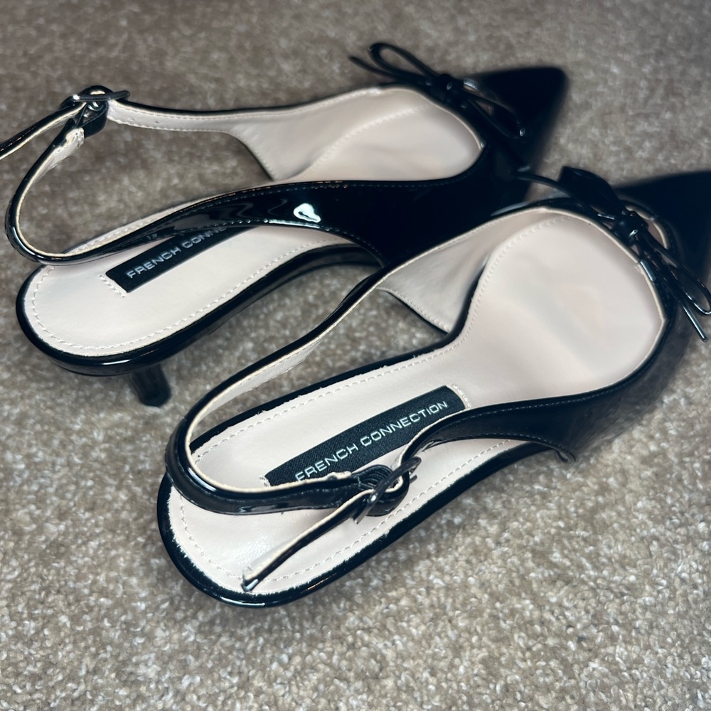 French Connection Quinny Slingback Kitten Heel - Size 6 - SOLD OUT ONLINE - Picture 8 of 9
